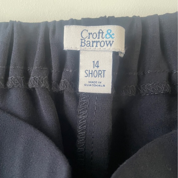 Croft & Barrow- Navy Slacks 14 Short - Picture 4 of 5